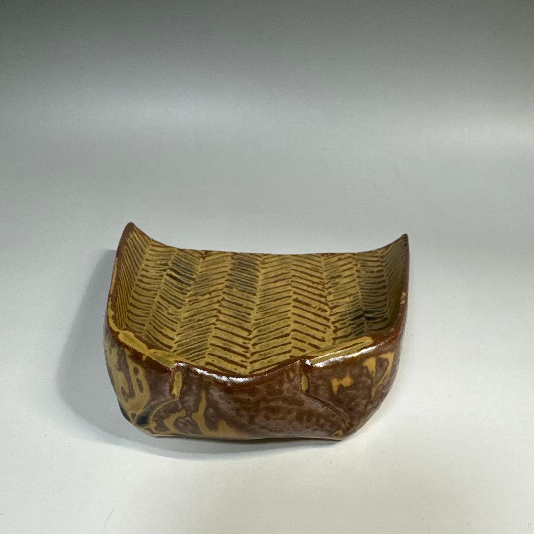 茶道具　懐石道具　箕向付　五客　太古窯　今井雄基 造　向付