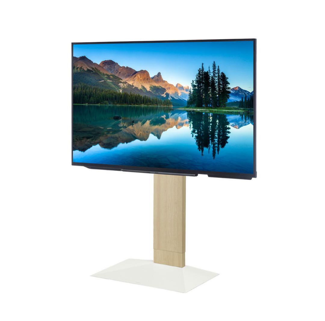 WALL V3 壁寄せテレビスタンド　テレビ台　ロータイプ テレビスタンド　白