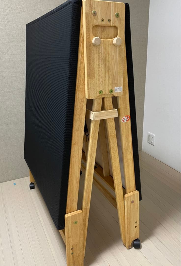 折りたたみ式　畳ベッド　シングル　日本製　中居木工　黒畳