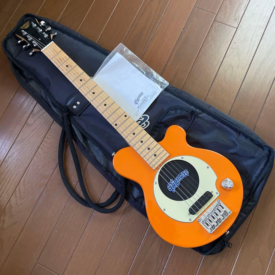ぼ*ん様 Pignose エレキギター オレンジ