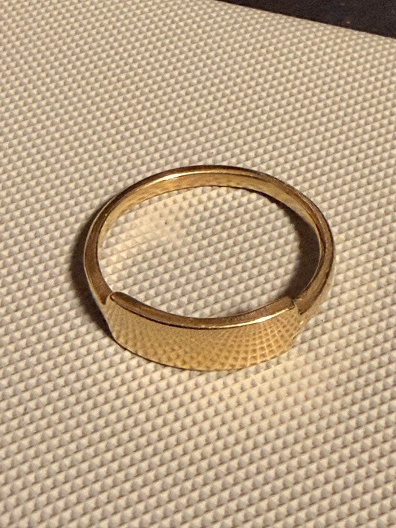 シグネット リング プレート k10 マテリアル系 約3g 約19号