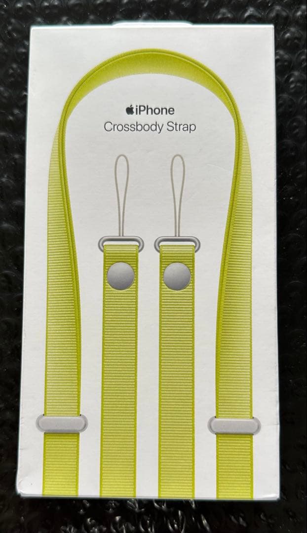 Apple iPhone クロスボディストラップ　ネオンイエロー
