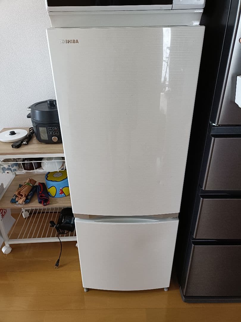 【送料無料】 2ドア冷蔵庫 東芝 GR-M15BS 2018年製