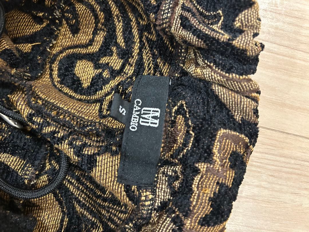 CAMBIO ペイズリー柄 サルエルパンツ S