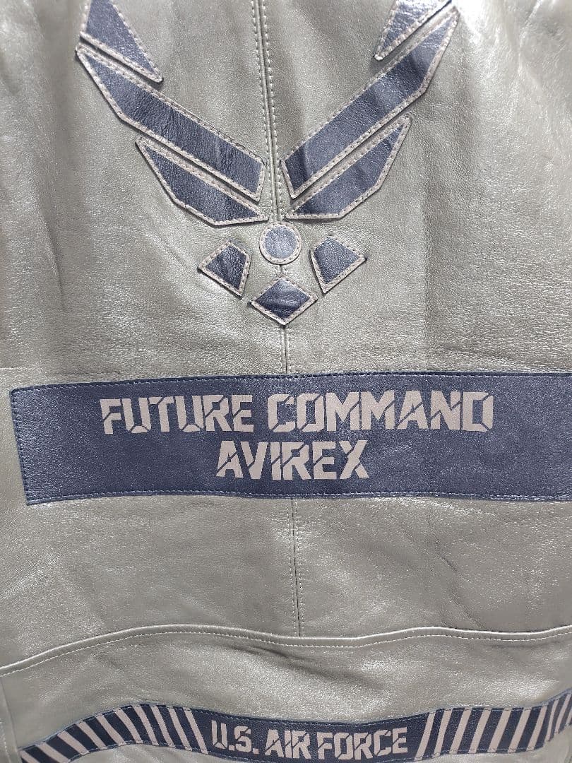 AVIREX レザージャケット 美品 シングルライダース 羊革 L