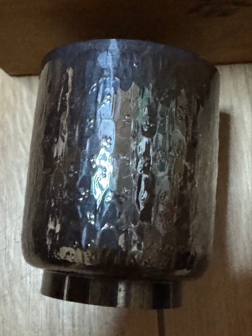 銀製 湯器 お猪口 木箱付き 夫婦湯呑み シルバー アンティーク