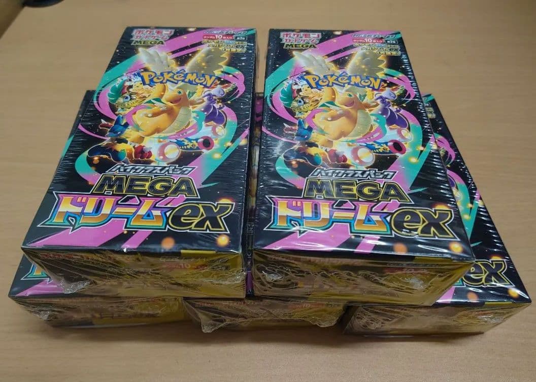 シュリンク付きポケモンカードMEGA ハイクラスパック　ドリーム ex　5BOX