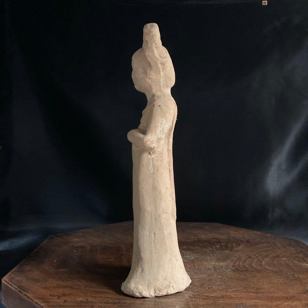 新年赤札セール❗️【ギャラリー三益】中国古美術　唐代加彩美人俑（唐時代）