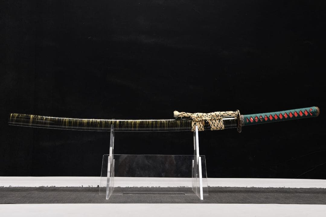 竹の葉青打刀 日本刀 模造刀 居合刀 武士道 武蔵 鑑賞用 手鍛造打