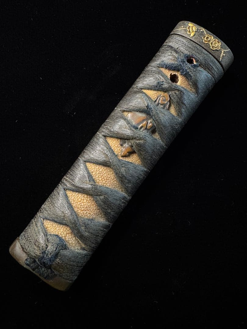 柄前 梅図 富士山 目貫 縁頭 柄巻 日本刀 刀装具 古美術 江戸時代 時代物