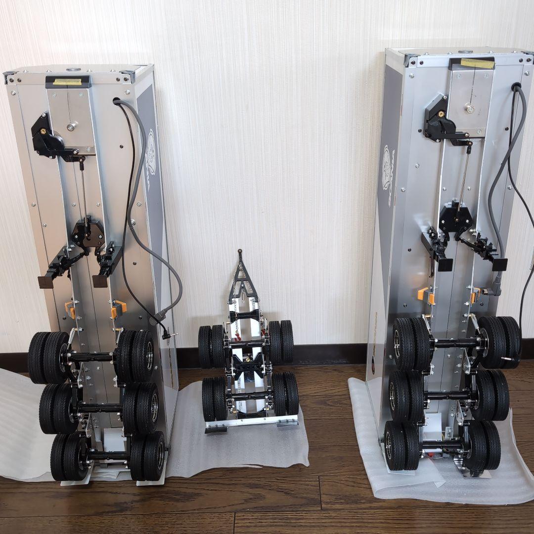 タミヤスカニア ダブルス大型トレーラー LEDキャブサスとリーフサス付き。