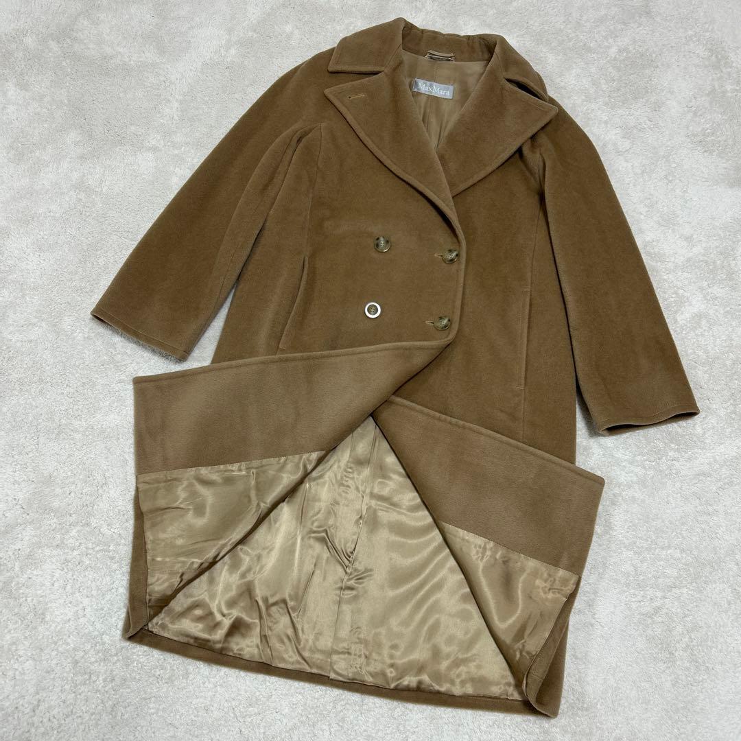 ♦︎新品同様♦︎MaxMara♦︎ブラウン♦︎ダブルブレストコート♦︎M8
