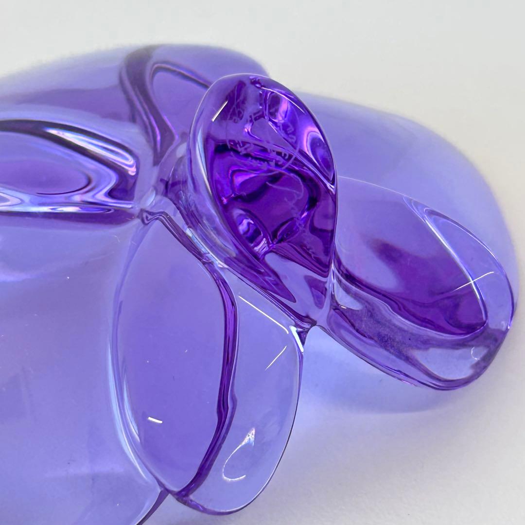 (k20)Baccarat バカラ オーキッドフラワー 洋蘭 パープル