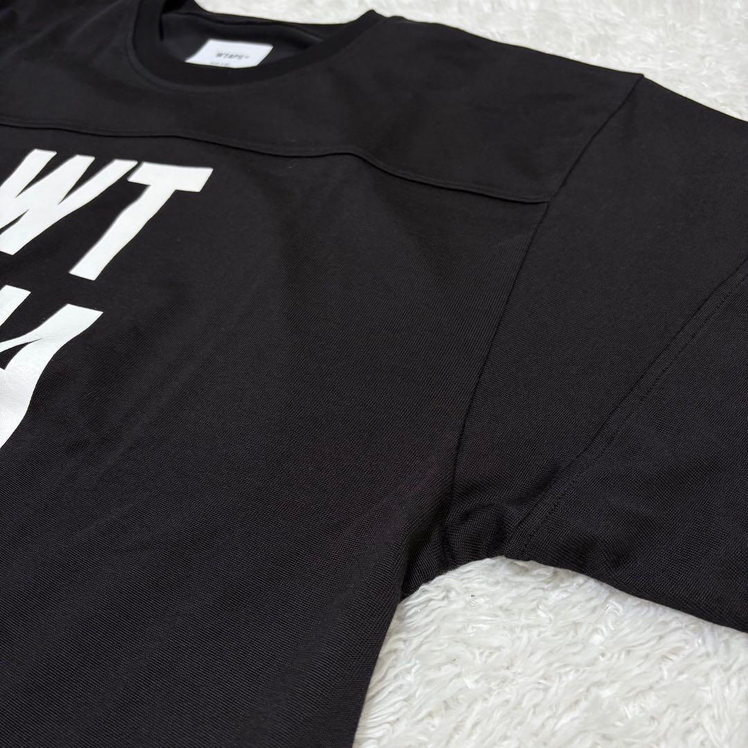 ダブルタップス WTAPS フットボール Tシャツ ロンT 長袖　黒 ブラック