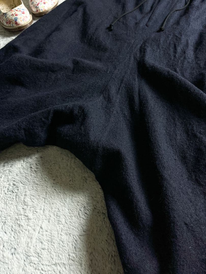 【Y's】ウール100% 2way アシンメトリーサルエルパンツ 変形スカート