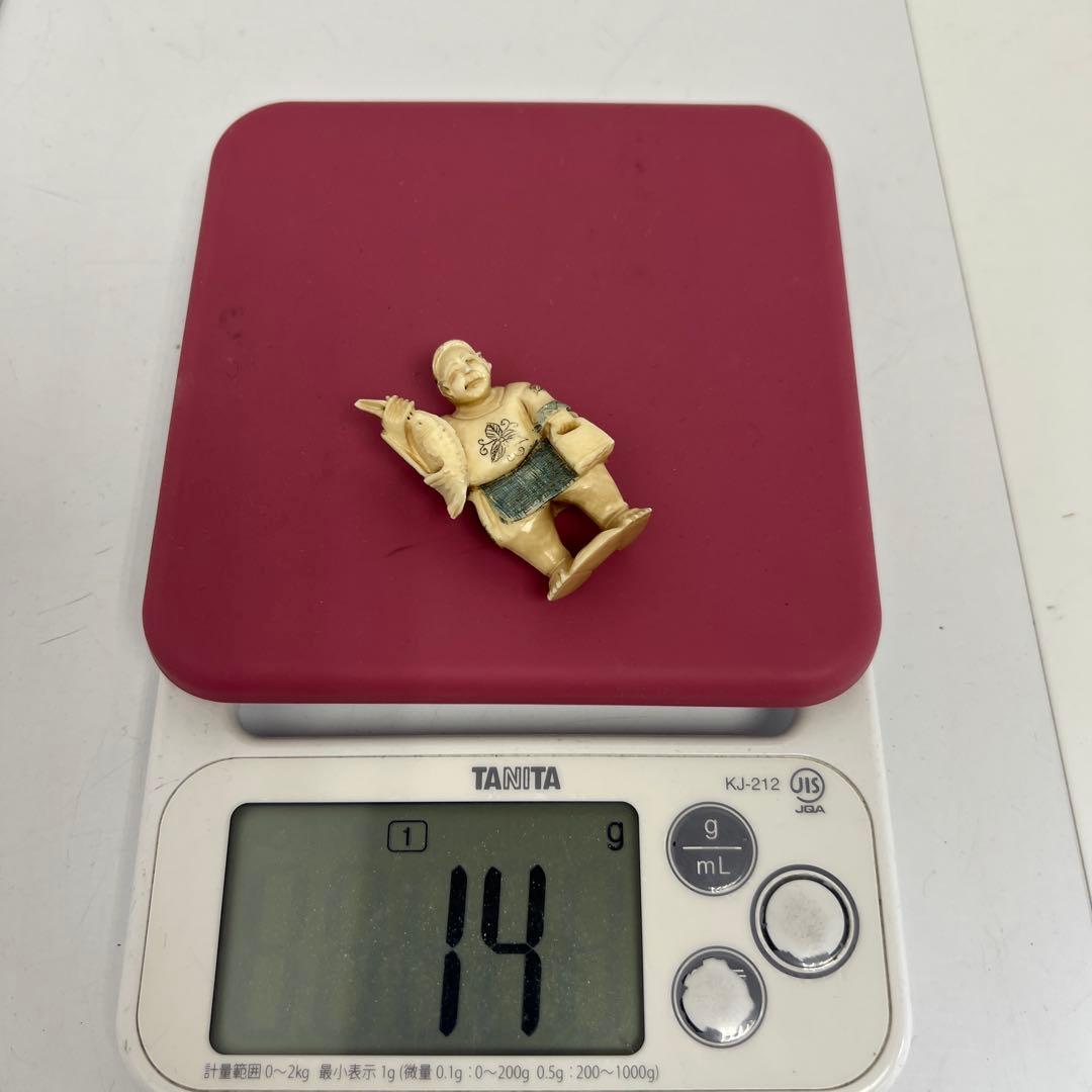 極上人物根付　14g 東Y7-0904ア㉞タニチ