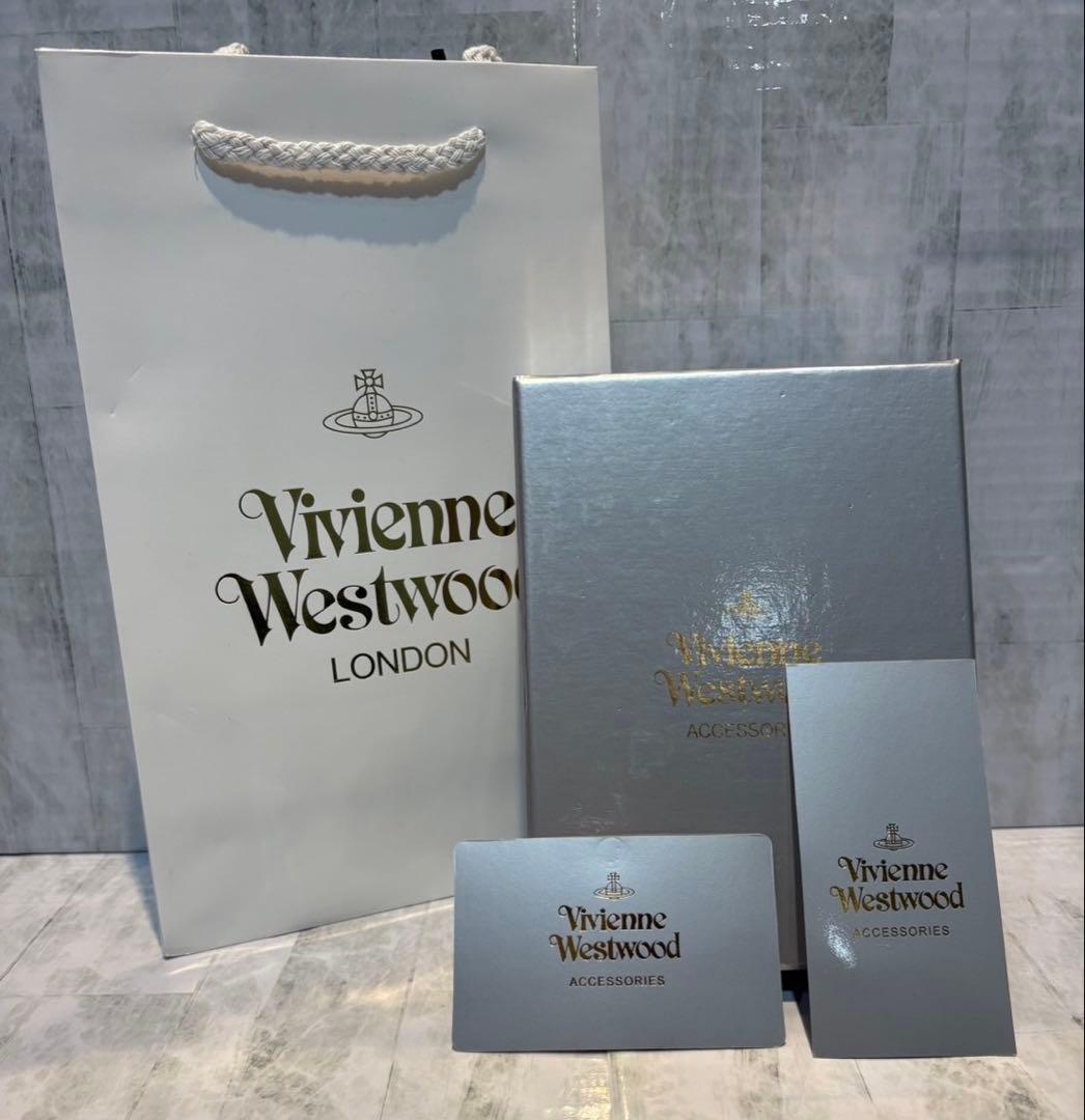 Vivienne Westwood 3つ折り財布 / レッド/シルバー金具付き