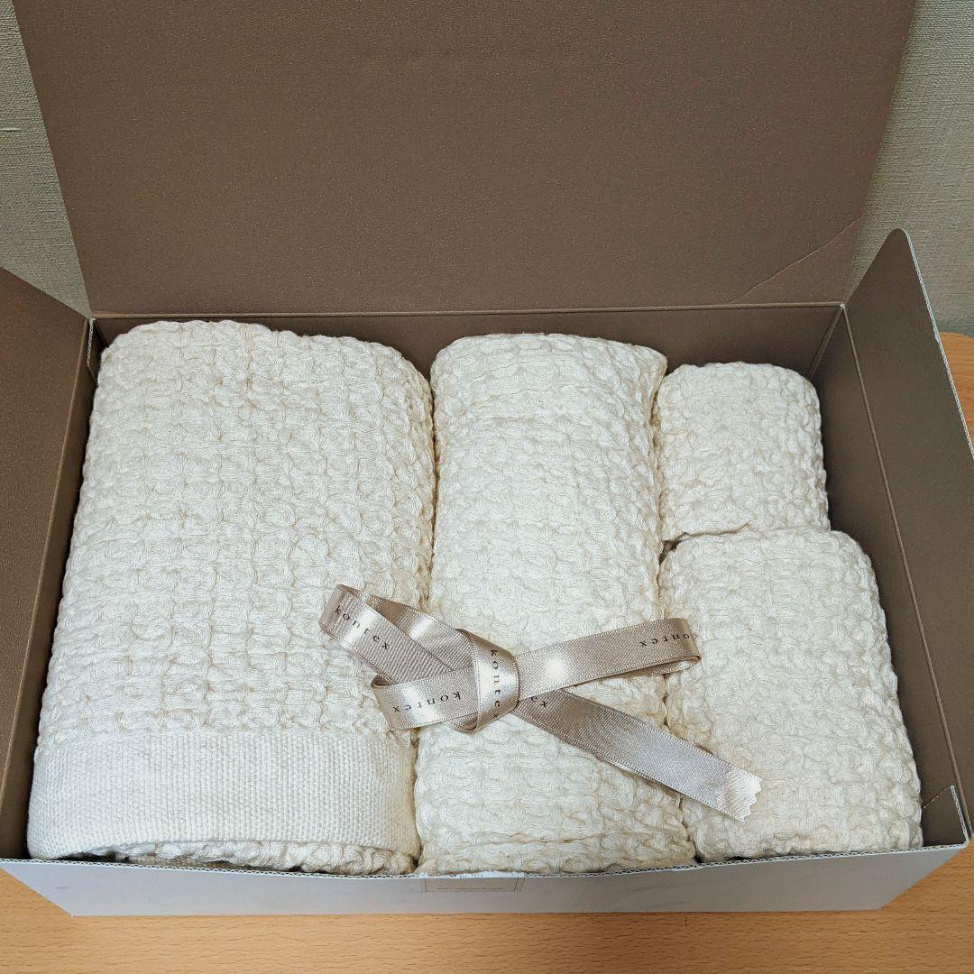 コンテックス コットンリネンワッフル タオルセット 4枚セット