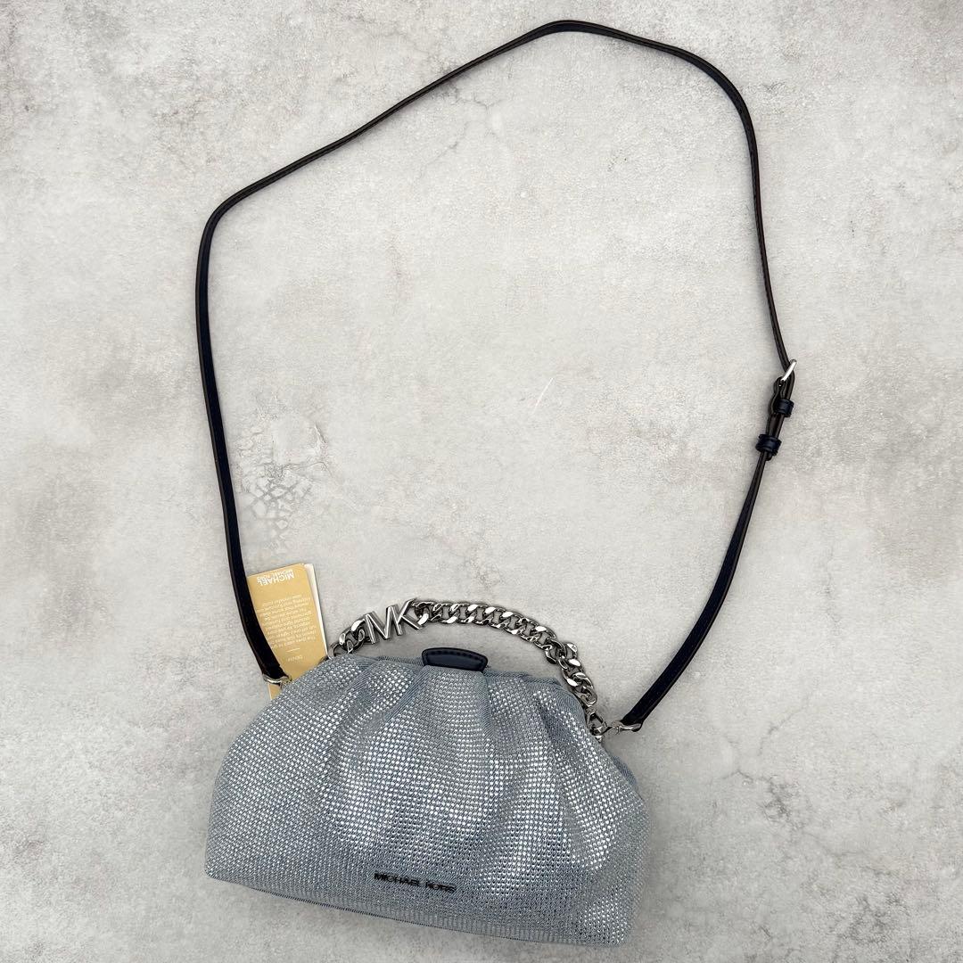 未使用タグ付 マイケルコース 3wayバッグ NOLA デニム ラインストーン