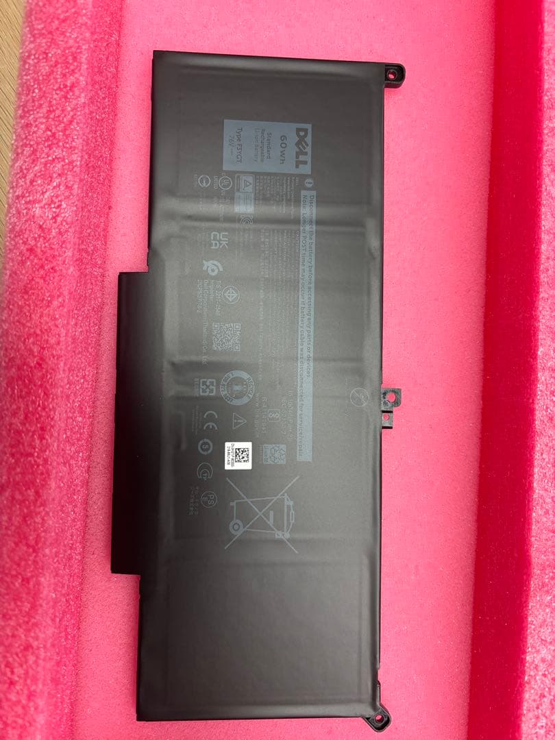 Dell 60Wh バッテリー KG7VF F3YGT