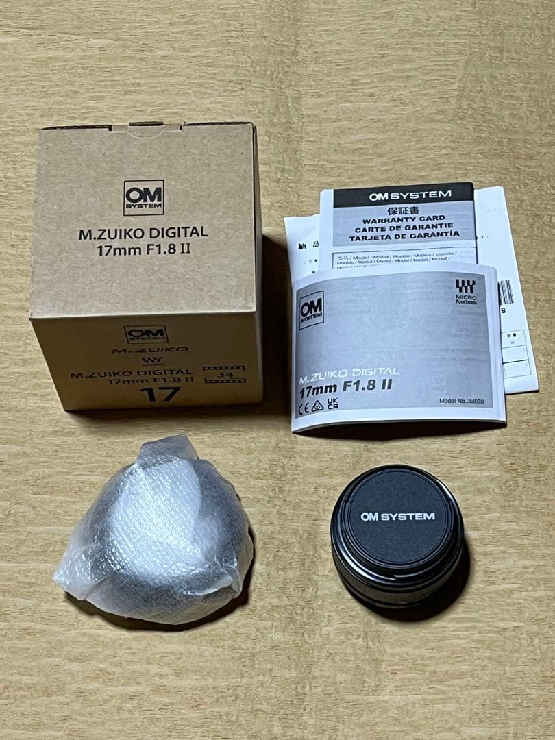 極美品 M.ZUIKO DIGITAL 17mm F1.8 II 単焦点