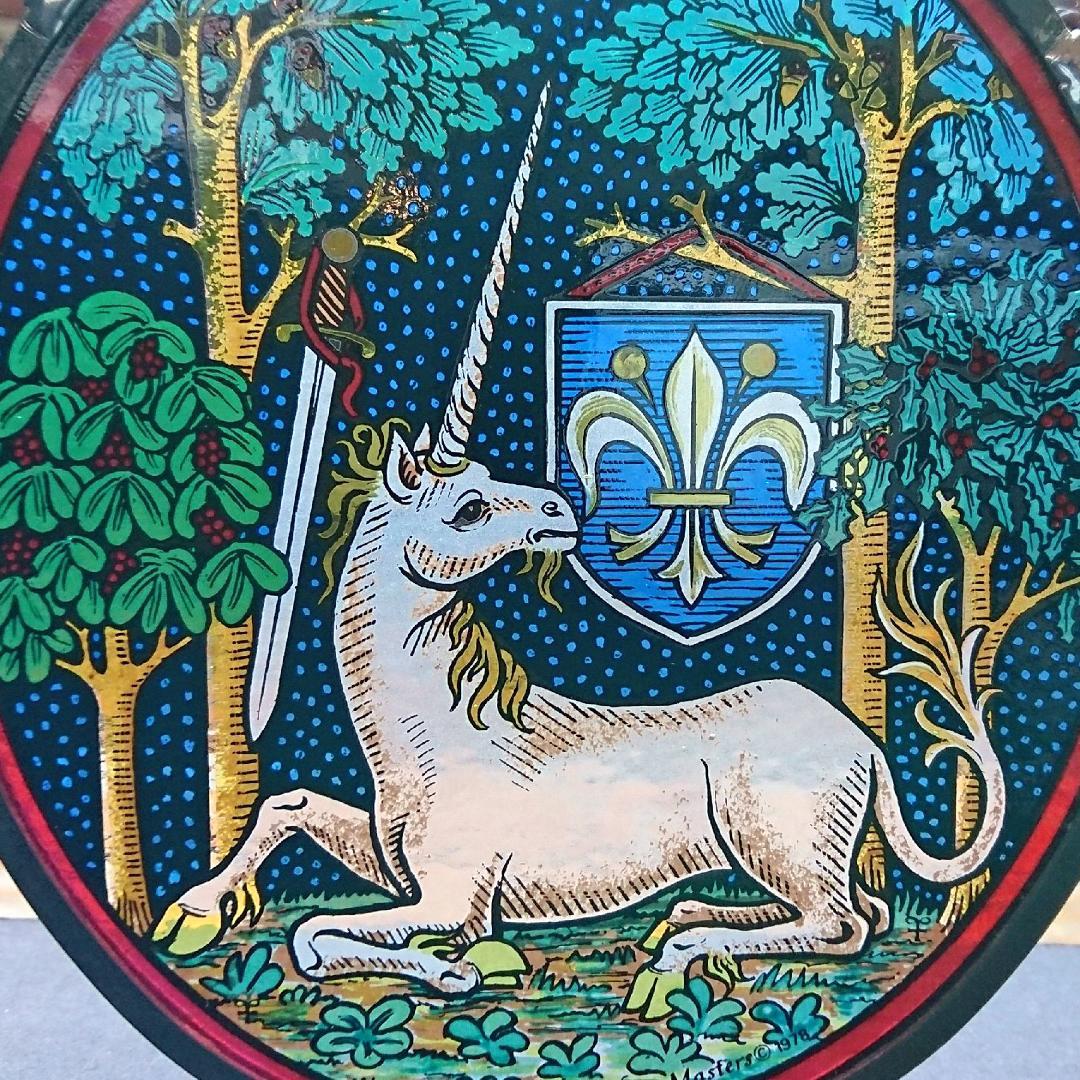 ステンドグラス Woodlands Unicorn ユニコーン グラスマスターズ