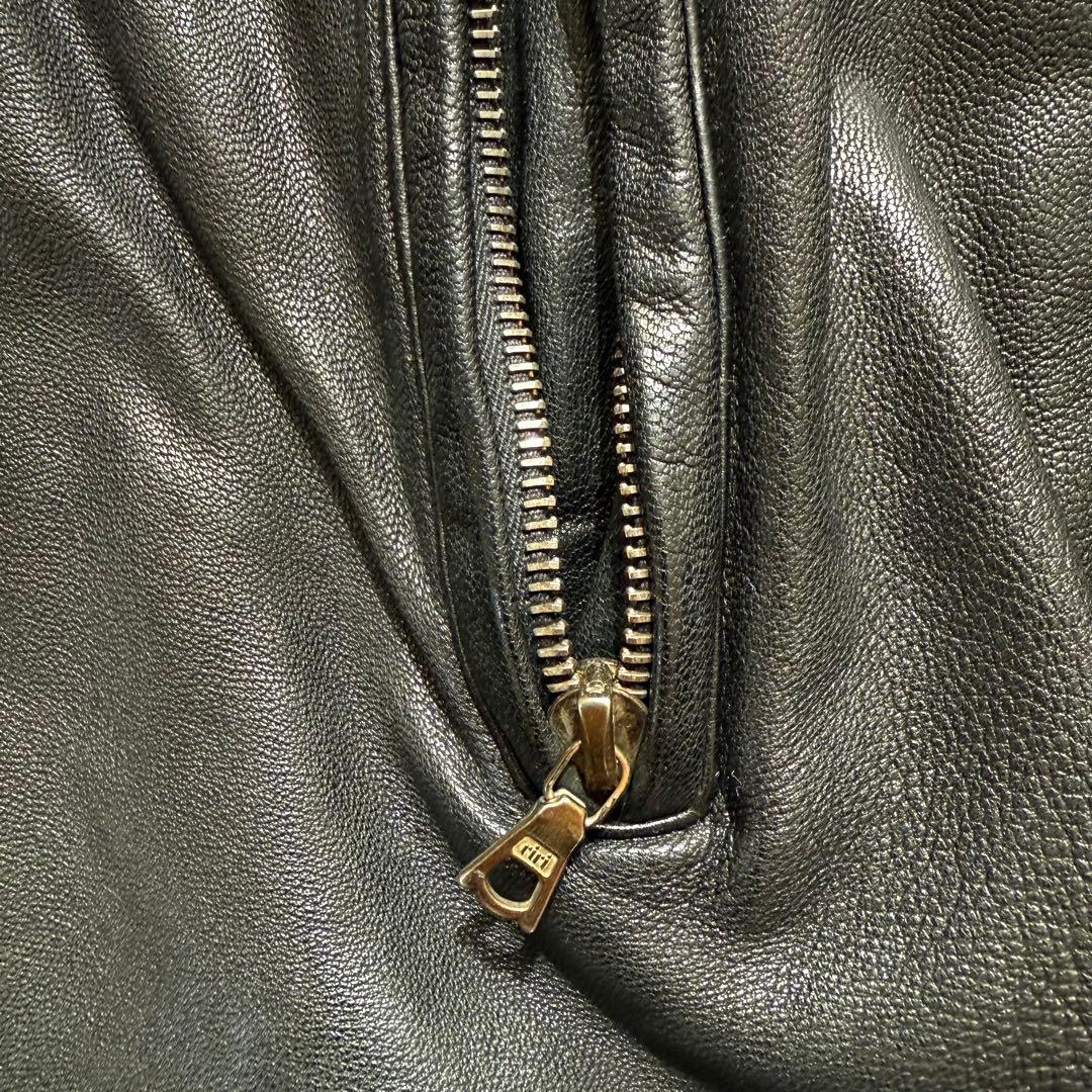 Edition トゥモローランド レザーシングルライダース 46ブラック 山羊皮