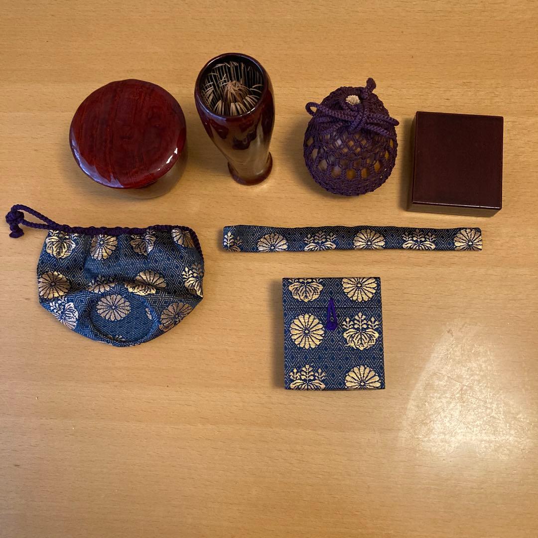 御所籠一式　茶篭　茶道具　野点道具