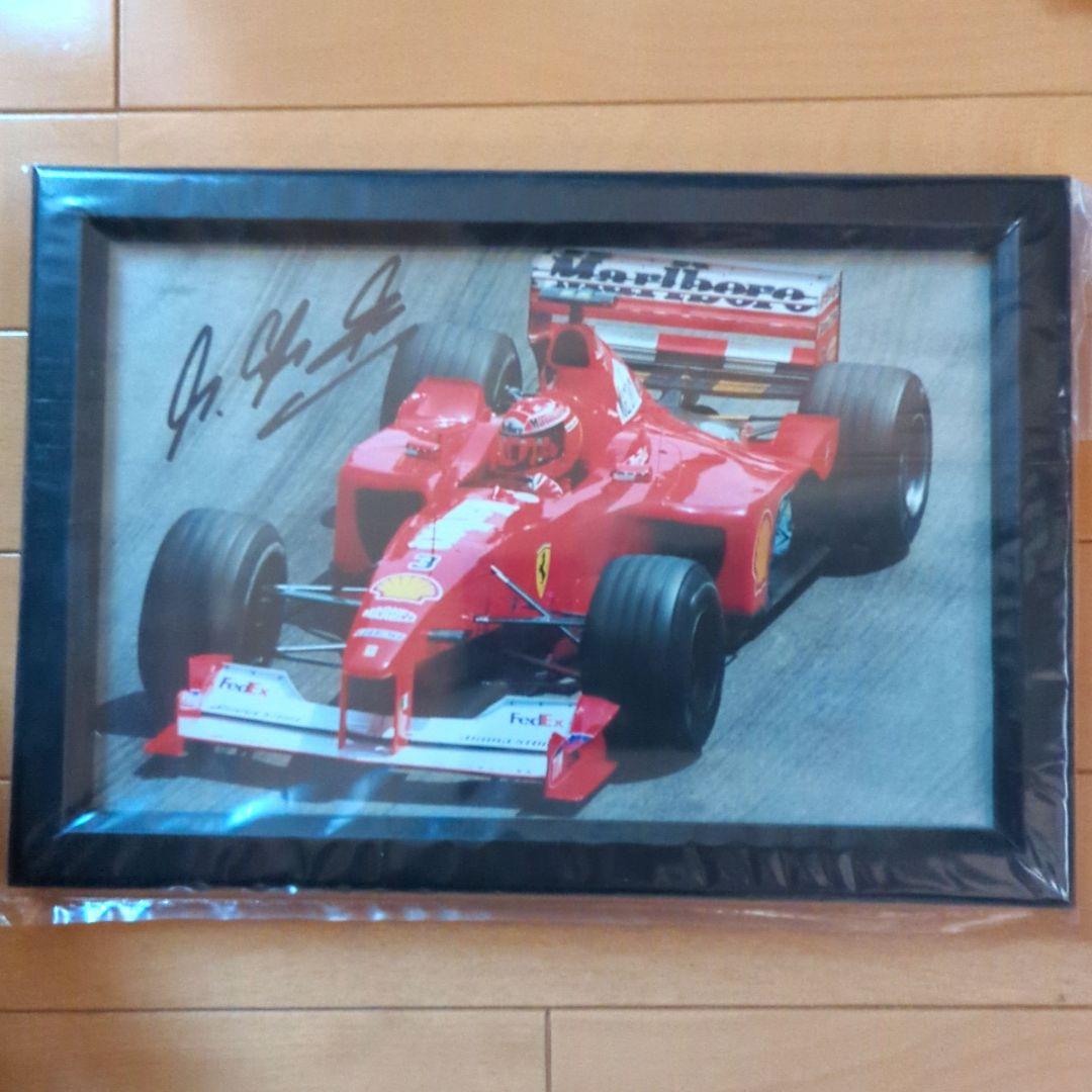 フェラーリ／ミハエル・シューマッハー直筆サイン入り額付生写真