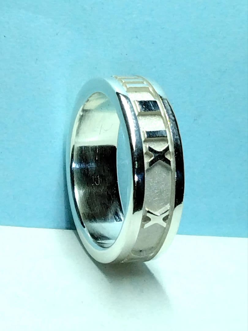 ティファニーアトラスリング 13.5号　新品仕上げ　ほぼ無傷未使用に近い