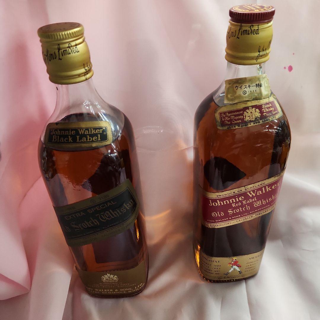 ウイスキー　古酒ジョニーウォーカー　２本セット　未開栓