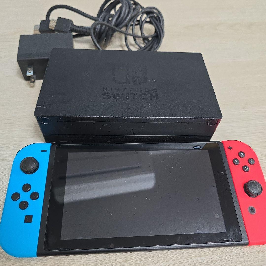 Nintendo Switch 本体 青/赤 電源アダプター付き
