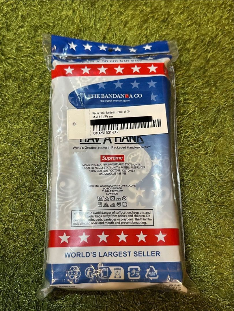 【新品】Supreme Hav-A-Hank Bandanas バンダナ 3枚