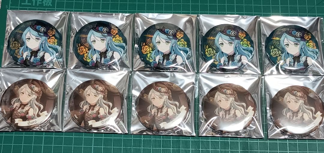 バンドリ Roselia 氷川紗夜 缶バッジ ホロ ノーマル 10点セット