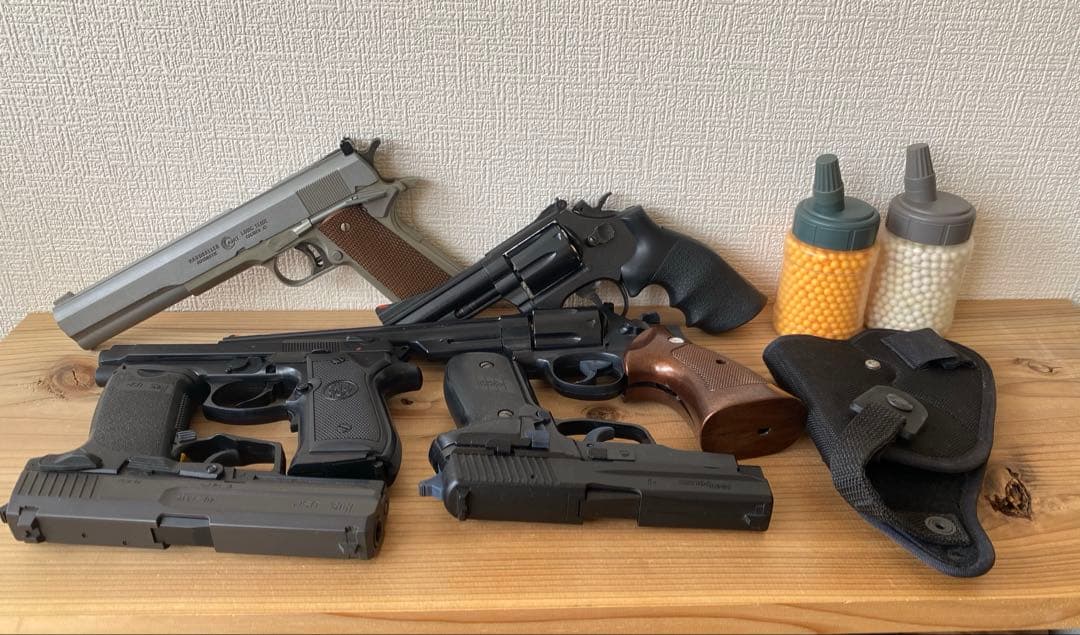 エアガン　ガスガン　リボルバー　コンバット　マグナム　マルイ　ジャンク　６丁