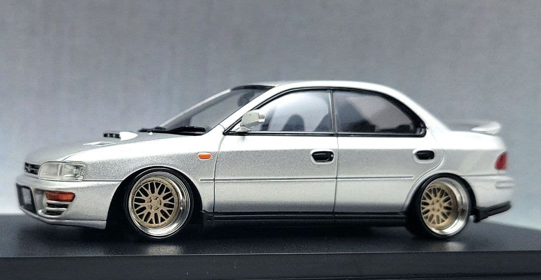 1/43　スバル　インプレッサ改　WRX　BBS-LM　アルミ製　深リム