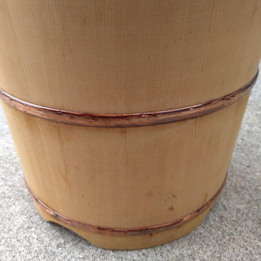 木製水屋道具　手桶　竹製ひしゃく　墓参り用桶　手桶セット　木製手桶　お墓参り