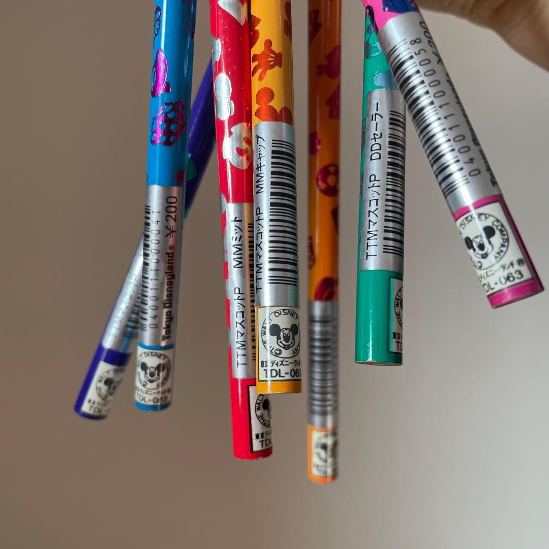 激レア マスコット鉛筆セット ディズニーランド レトロ