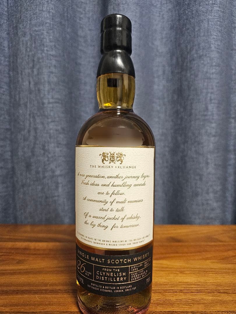 クライヌリッシュ 26年 The Whisky Exchange 50周年限定版