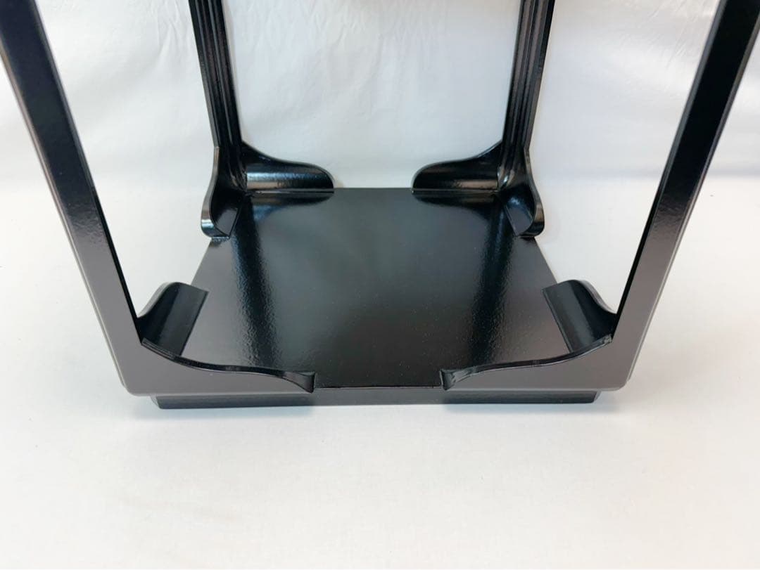 ほぼ未使用 茶道具 宗旦好写 黒一閑塗 高麗卓 木製漆器 煎茶道具 茶棚 元箱