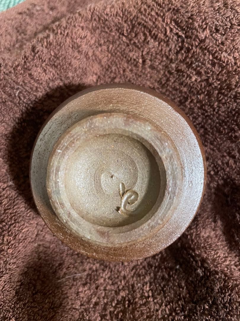 備前焼　希少　灰かぶり　徳利(3)