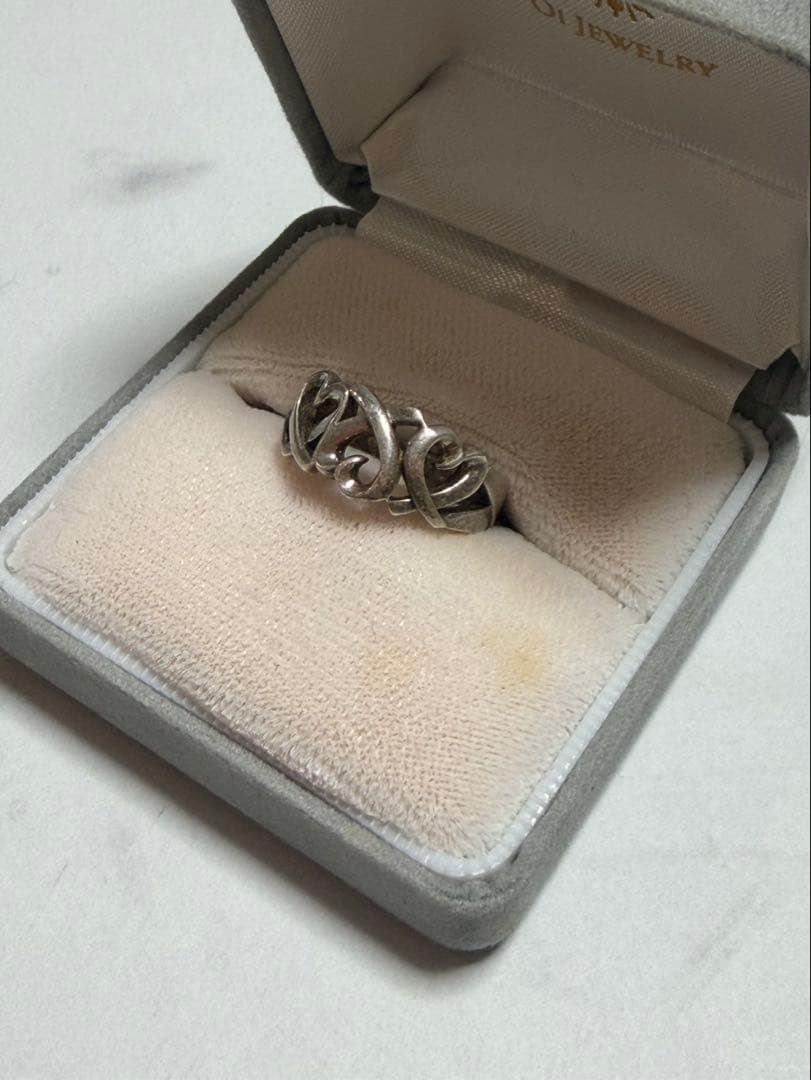 ス*ク様 Tiffany & Co. トリプルラビングハート 指輪 リング シル