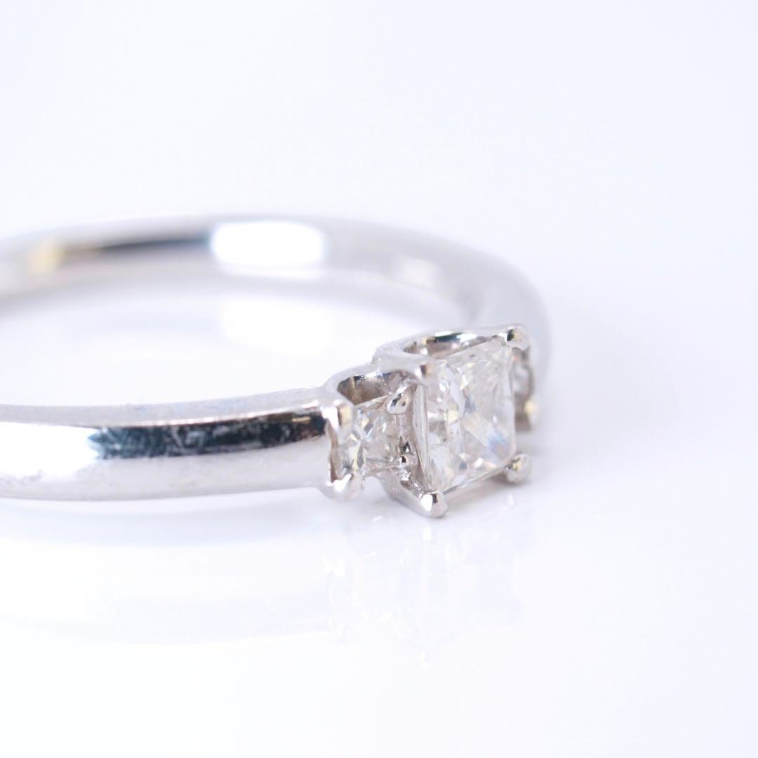 ジュエリーマキ Pt850 3.22g ダイヤ 0.26ct リング 10.5号