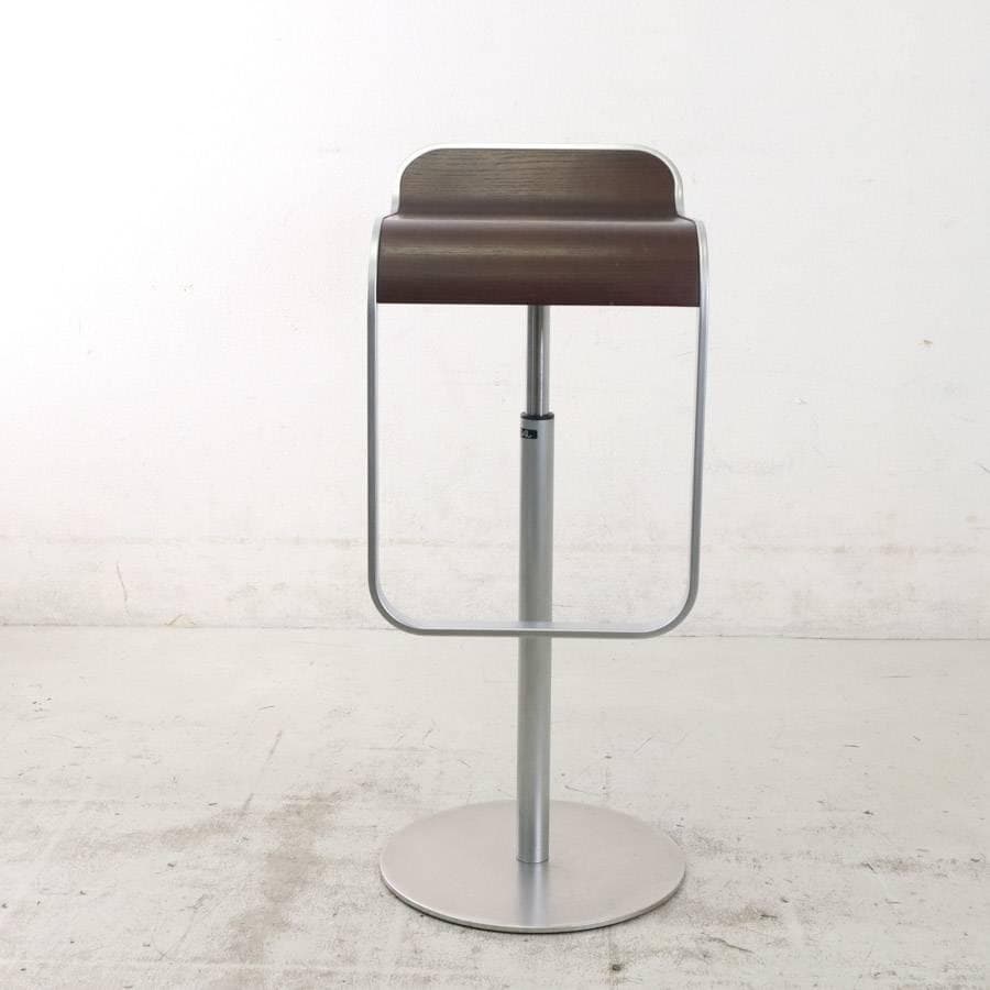 はなこ様6の6ラパルマ レム ハイスツール オーク突板 ブラウン 昇降回転