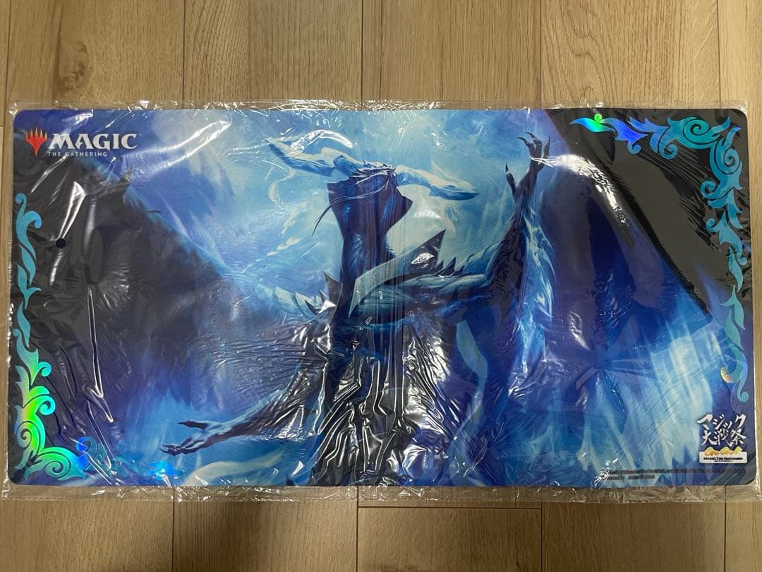 MTG プレイマット 嵐の目、ウギン　箔押し