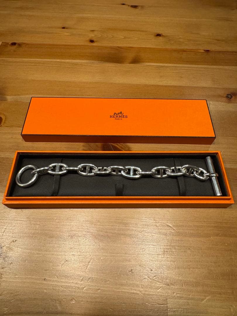 エルメス シェーヌダンクルTGM 11コマ シルバー925 ブレスレット