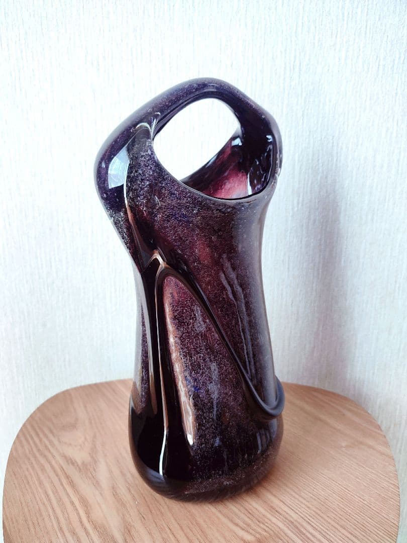 希少　琉球ガラス　稲嶺盛吉　花瓶　フラワーベース