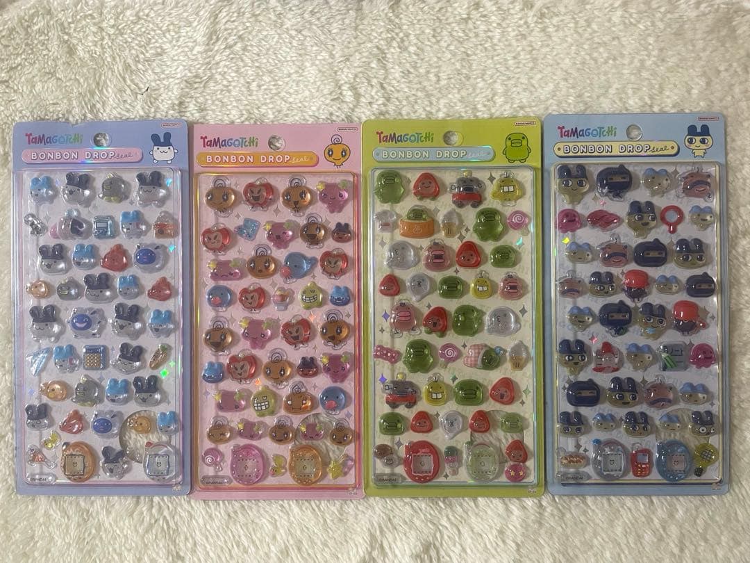 【正規品】　たまごっち　ボンボンドロップシール 4点セット　コンプリート