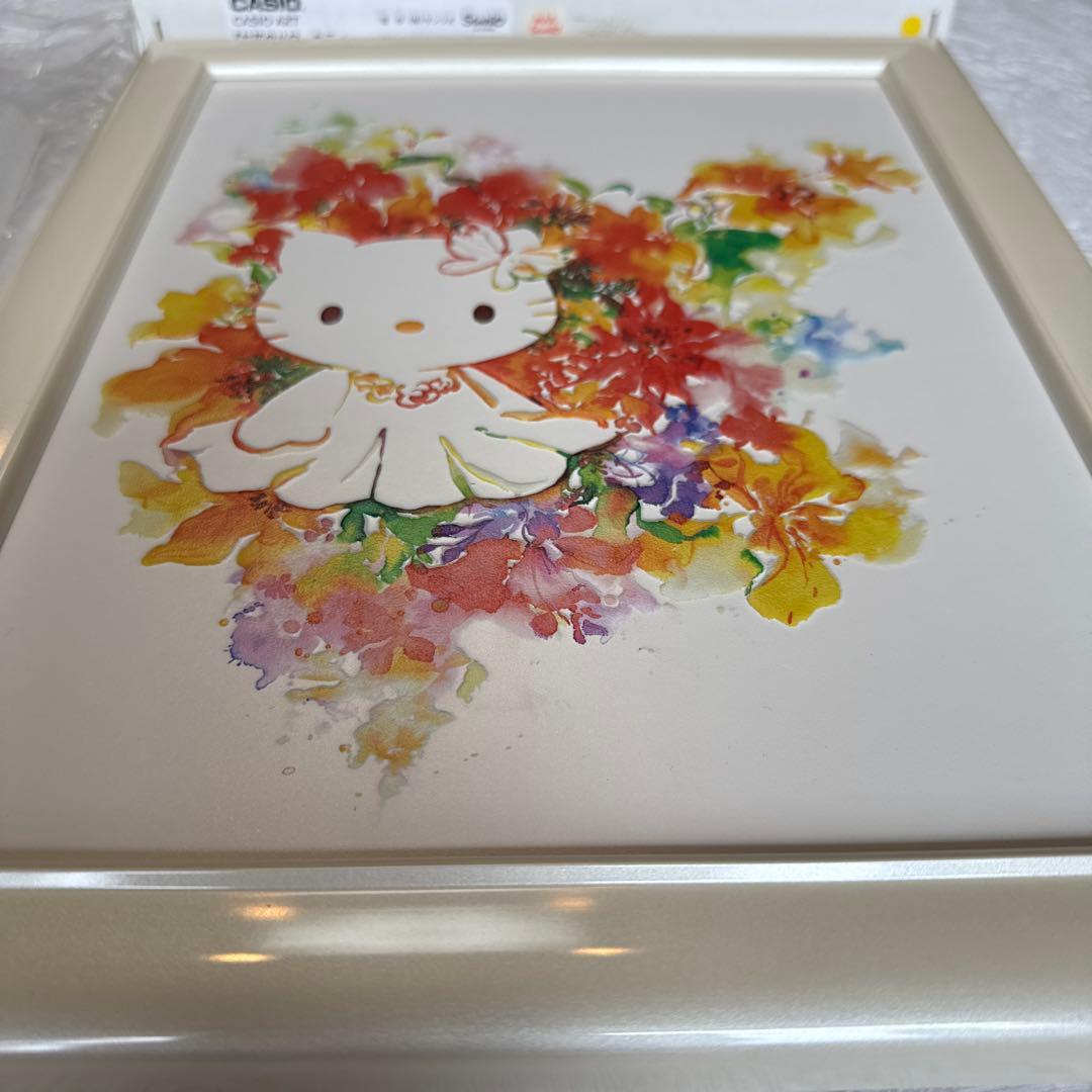 2013年カシオアート　立体的なお花のハローキティ