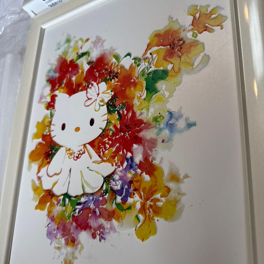 2013年カシオアート　立体的なお花のハローキティ